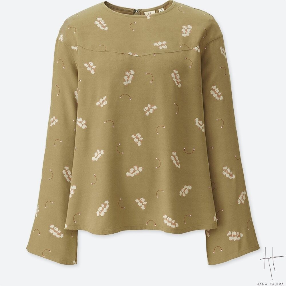 Rayon Printed Flare Shirt | UNIQLO | Great Cond.